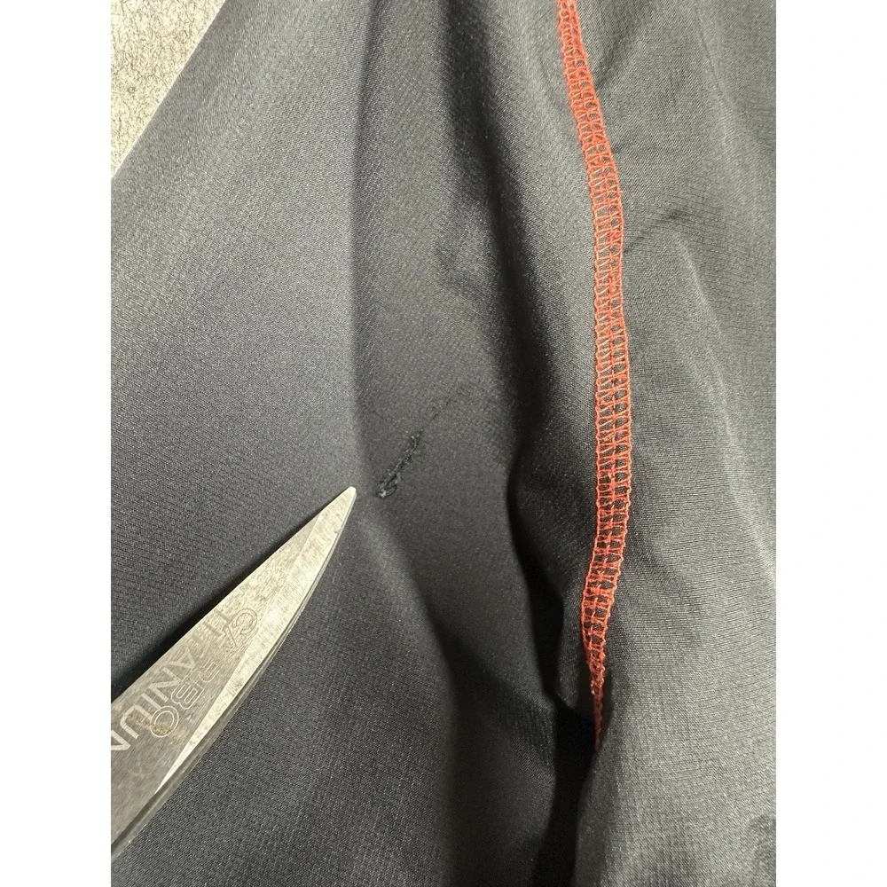 Jordan Boys Windbreaker Jacket Youth L 12-13 Black Orange Neon Full Zip